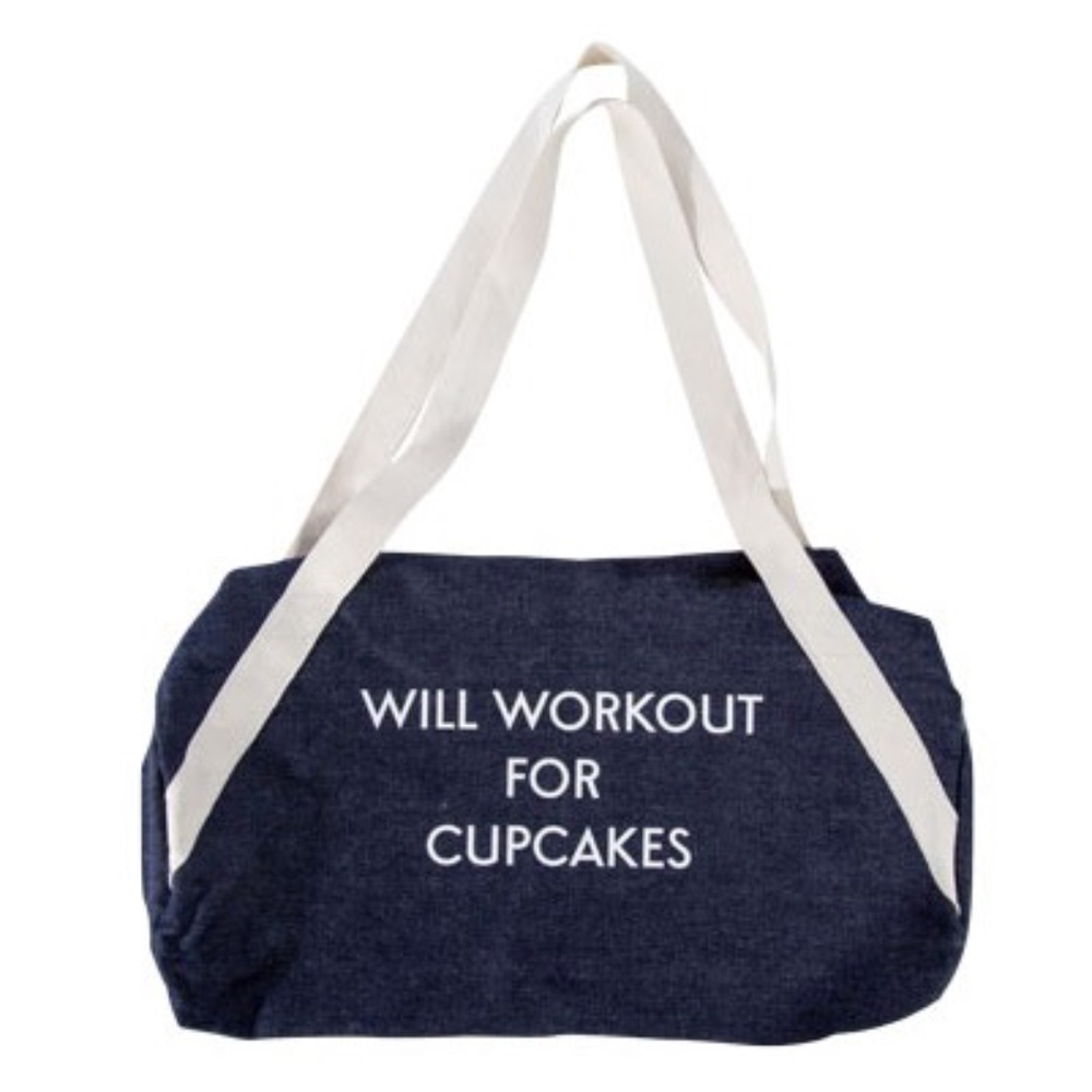 Gym Bag‎ - WILL WORKOUT FOR CUPCAKES